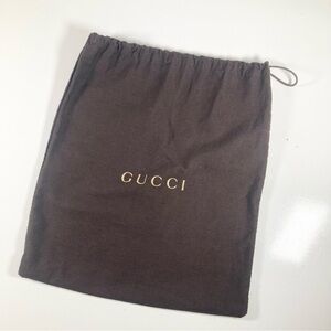 Gucci Brown Drawstring Dust Bag for Storage